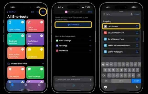 永顺苹果14锁屏维修店分享iPhone14升级iOS16.4后如何创建锁屏快捷方式 